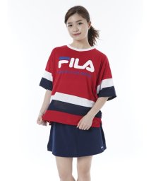 FILA(フィラ)/切替Tシャツ4点セット(229707)/レッド 