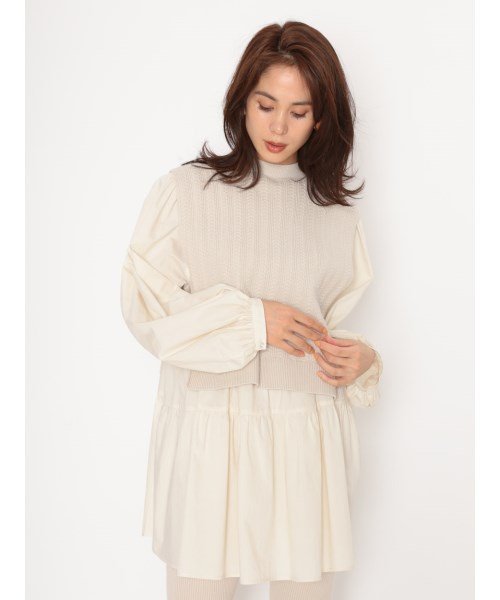 ケーブルニットベストチュニック レディースファッション 阪急百貨店公式通販 Hankyu Fashion ケーブルニットベストチュニック レディースファッション 阪急百貨店公式通販 Hankyu Fashion