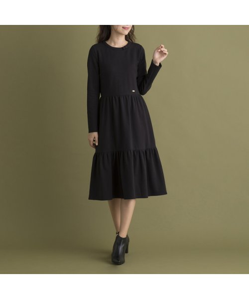 ティアード切替カットソーワンピース ローズティアラ Rose Tiara L Size Magaseek