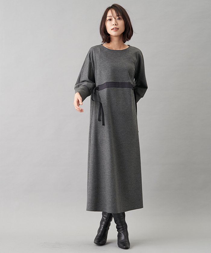 セール 異素材ドロストワンピ ス レリアン Leilian Magaseek