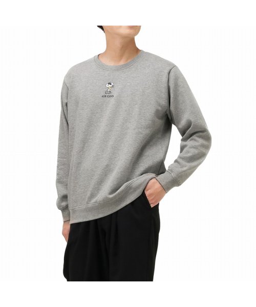 Peanuts スヌーピー ワンポイント刺繍トレーナー マックハウス メンズ Mac House Men Magaseek
