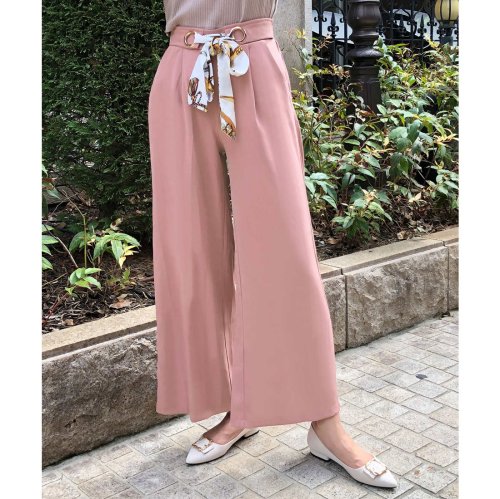 ジュリアブティック Julia Boutique スカーフベルト付きワイドパンツ 608 秋冬 ロング ウエストゴム ハイウエスト リボン スカーフ柄 ブラック ベージュ ピンク 大人 かわいい きれいめ Magaseek ジュリアブティック Julia Boutique スカーフベルト付きワイドパンツ 608 秋冬 ロング ウエストゴム ハイウエスト リボン スカーフ柄 ブラック ベージュ ピンク 大人 かわいい きれいめ Magaseek