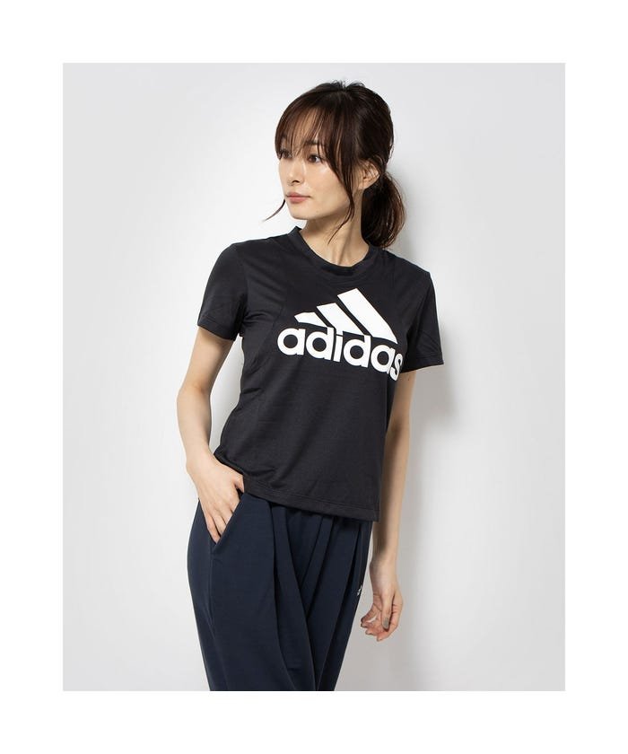 アディダス Adidas レディース フィットネス 半袖tシャツ Wboslogotee Ft3078 ブラック 503622310 アディダス Adidas Magaseek