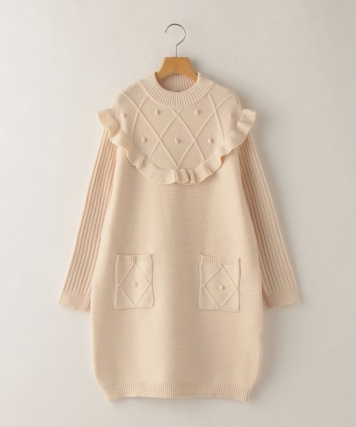 セール Ships Kids 洗えるニット フリル シルキーニット ワンピース 140 150cm シップスキッズ Ships Kids Magaseek