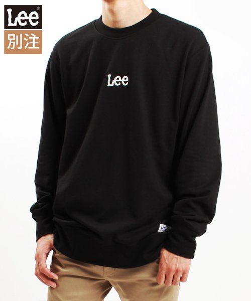 Lee(Lee)/【LEE】【別注】ミニカンザスロゴ スウェット/ピュアブラック
