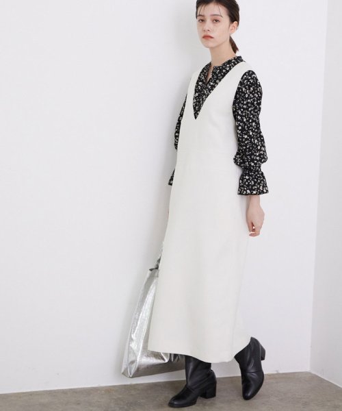 セール Vネックジャンパースカート マドモアゼル ロペ Mademoiselle Rope Magaseek