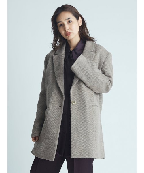 セール ウールロングジャケット フレイ アイディー Fray I D Magaseek