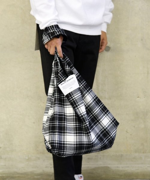 Kinloch Anderson チェック柄 ショッピング バッグ サブバッグ エコバッグ シップス メン Ships Men Magaseek