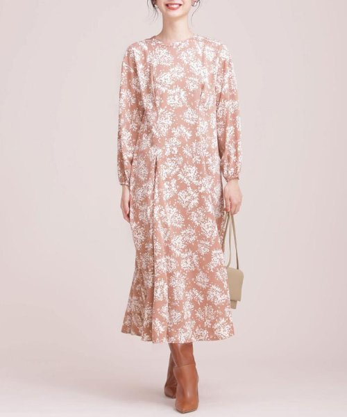 セール ボタニカルフラワープリントワンピース ナノ ユニバース Nano Universe Magaseek