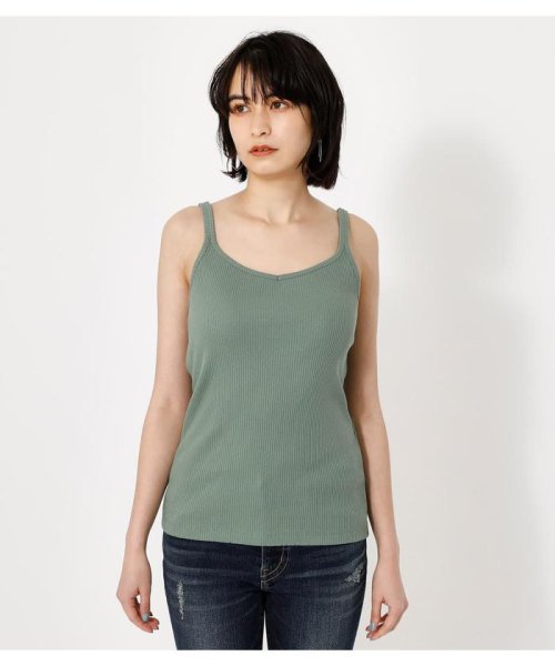 AZUL by moussy(アズールバイマウジー)/BASIC 2WAY CAMISOLE/L/KHA1