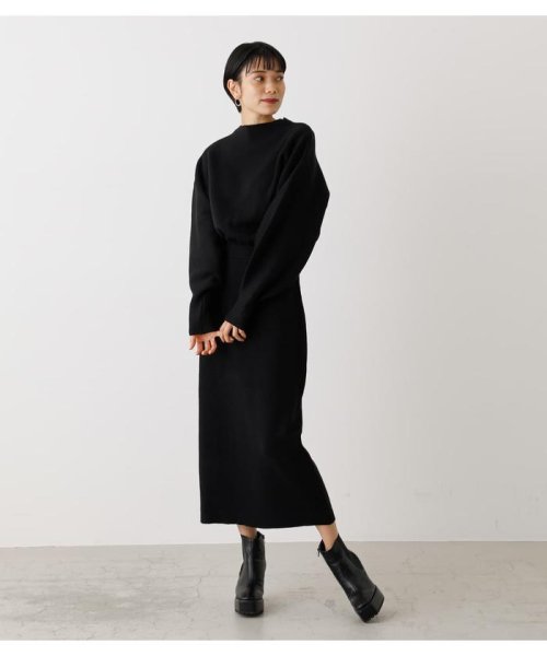 セール 50 Off Bottle Neck Blousing One Piece アズールバイマウジー Azul By Moussy Magaseek