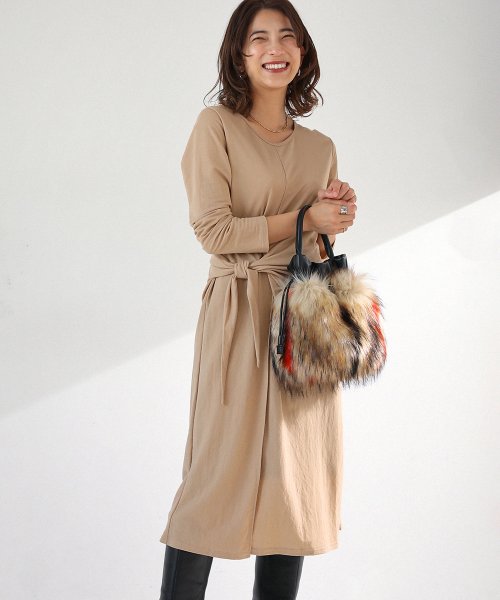 セール ウエストねじりデザインワンピース ブージュルード Bou Jeloud Magaseek