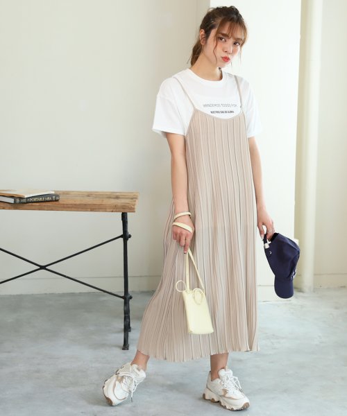 セール プリーツキャミワンピース アドティエ Ad Thie Magaseek