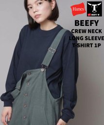 JEANS MATE/ジーンズメイト JEANS MATE 【HANES】BEFFY ビーフィー H5186 ロング スリーブ Tシャツ コットン100% ヘビーウェイト タフで型崩/503545521