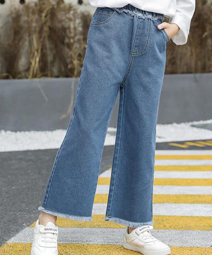 セール キッズデニムパンツ 可愛い ジーンズ 新作 秋着 女の子 デニム長ズボン ファッション ジュニア ボトムス ミニミニストア Miniministore Magaseek