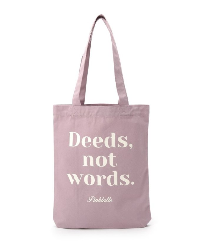 ニコラ掲載 ロゴトートバッグ ピンク ラテ Pink Latte Magaseek