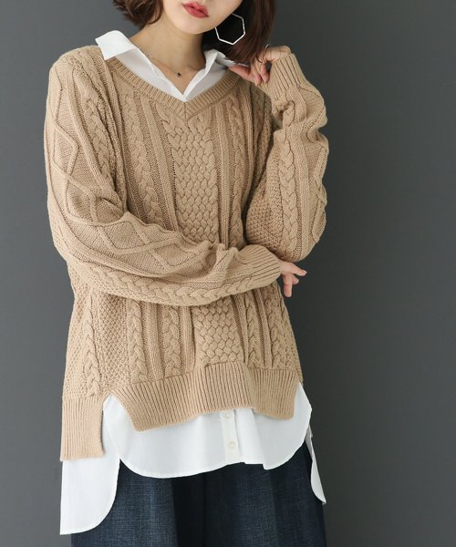 セール シャツドッキングvネックニット オシャレウォーカー Osharewalker Magaseek セール シャツドッキングvネックニット オシャレウォーカー Osharewalker Magaseek