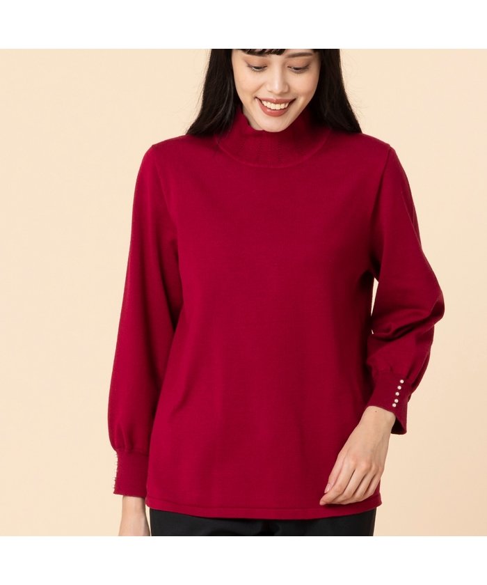 セール パール付きフリル襟セーター ミゼール Missel Magaseek