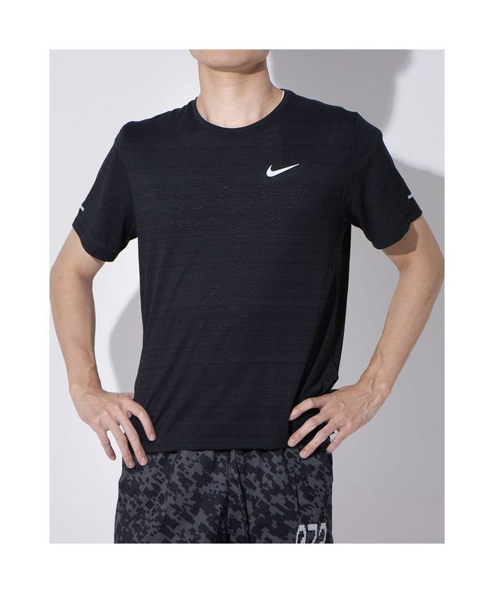 ナイキ Nike メンズ 陸上 ランニング 半袖tシャツ ナイキ Dri Fit マイラー S S トップ Cu ブラック ナイキ Nike Magaseek
