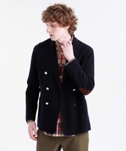 ミラノリブニット ダブルブレストブレザー メンズファッション 阪急百貨店公式通販 阪急 Men S Online Store