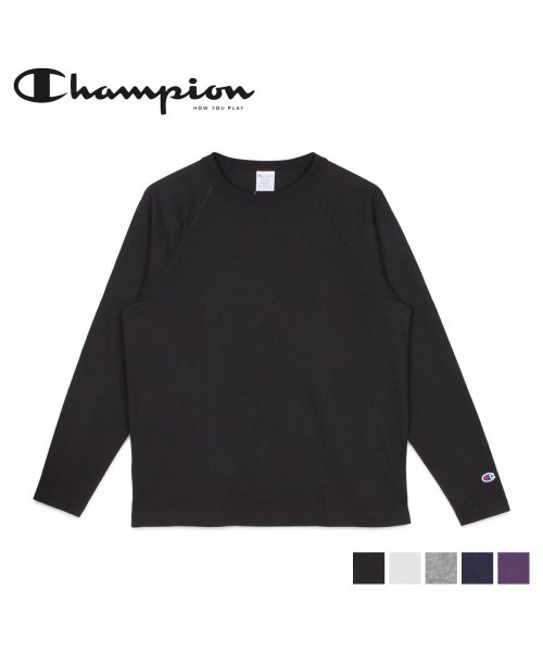 CHAMPION(チャンピオン)/チャンピオン Champion Tシャツ 長袖 ロンT カットソー メンズ T1011 RAGLAN LONG SLEEVE T－SHIRT ブラック ホワイト/ブラック