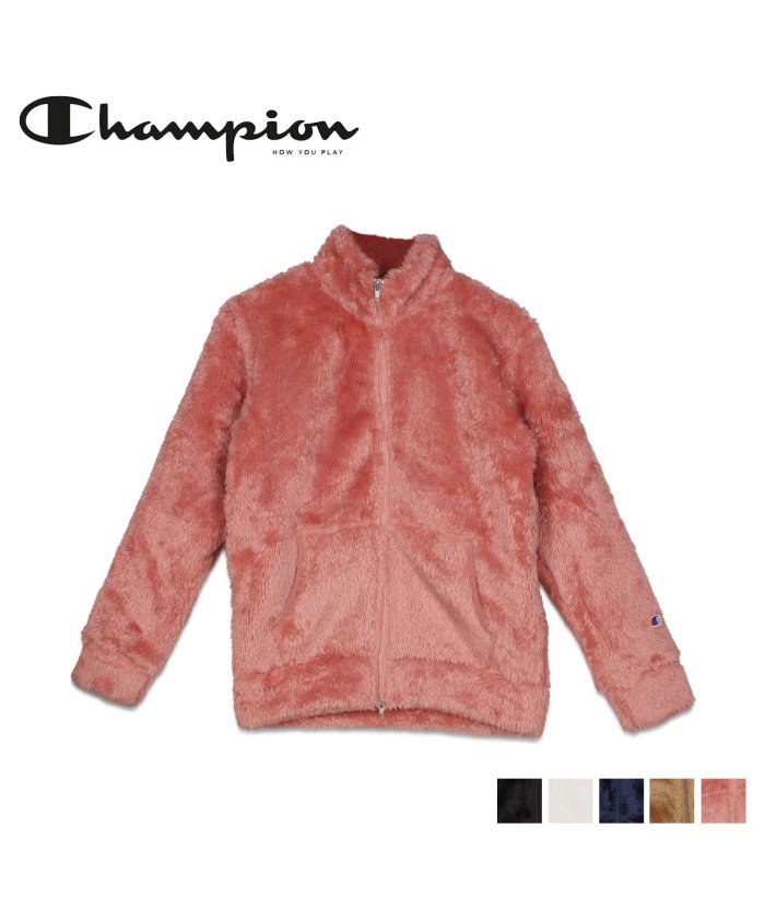 チャンピオン Champion ジャケット フリースジャケット ジップアップ レディース Zip Jacket ブラック ホワイト ネイビー ブラウン ピンク チャンピオン Champion Magaseek