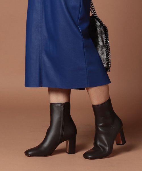 日本全国 送料無料 ペリーコ ファッションブーツ WIDE EDGE BACK ZIP SHORT BOOTS レディース ブラック 24.0 cm 