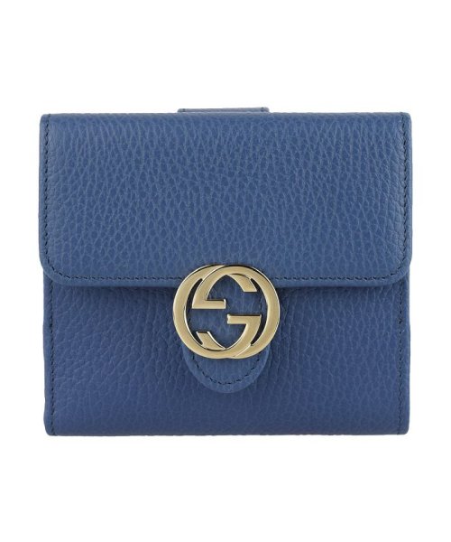 GUCCI(グッチ)/【GUCCI(グッチ)】GUCCI グッチ 二つ折り 折り財布 615525cao0g4231/ブルー