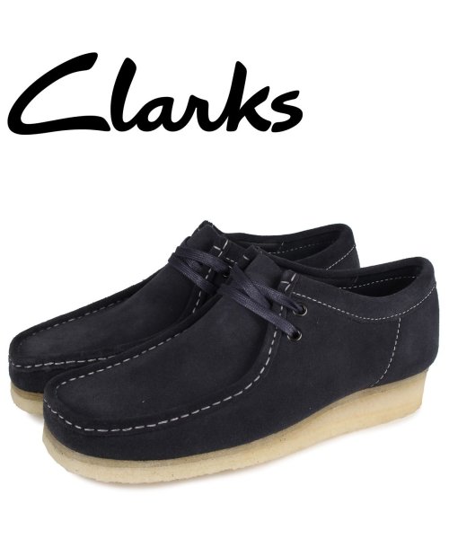 クラークス Clarks ワラビーブーツ メンズ Wallabee ダーク ネイビー クラークス Clarks Magaseek
