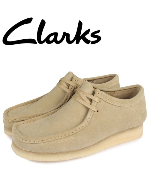 クラークス clarks ワラビーブーツ メンズ WALLABEE ベージュ 26155515 クラークス