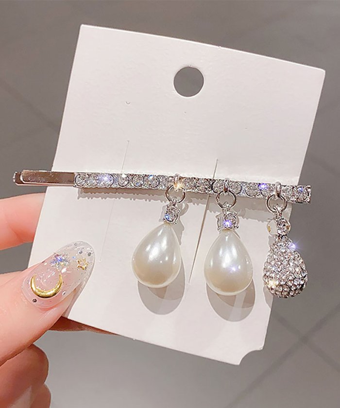セール ヘアピン レディース シンプル ヘアクリップ パールビーズヘアピン パッチンとめ かわいい ヘアアクセサリー ショッピングゴー Shoppinggo Magaseek