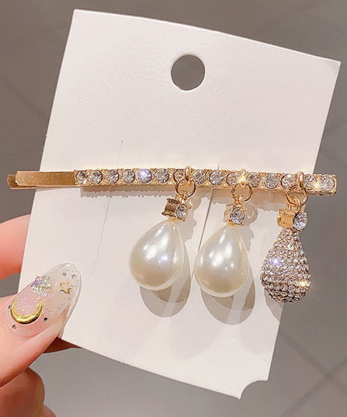 セール ヘアピン レディース シンプル ヘアクリップ パールビーズヘアピン パッチンとめ かわいい ヘアアクセサリー ショッピングゴー Shoppinggo Magaseek