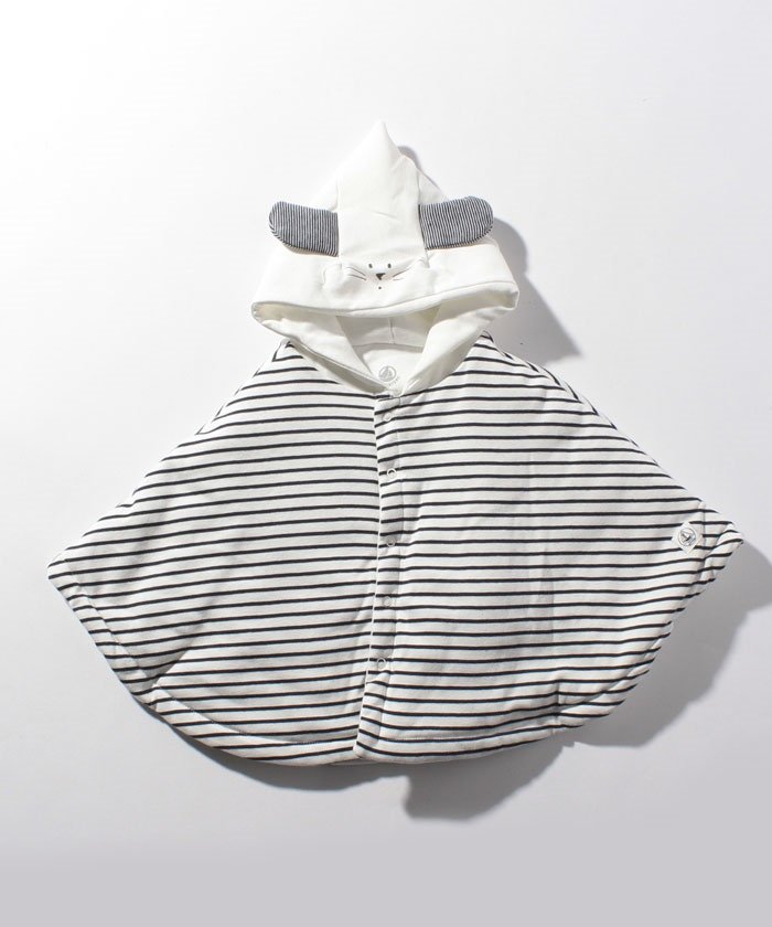Bebe Enfant 耳付きマリニエールケープ プチバトー Petit Bateau Magaseek