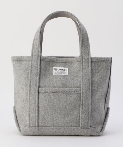 FREDY&GLOSTER(フレディアンドグロスター)/【ORCIVAL/オーシバル】MELTON TOTE S #RC－7072WMT メルトントートバッグ S/ライトグレー