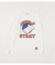 RODEO CROWNS WIDE BOWL(ロデオクラウンズワイドボウル)/STRAY CAT L／S Tシャツ/WHT