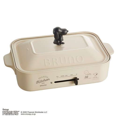 クーポン Bruno ブルーノ ホットプレート スヌーピー たこ焼き器 焼肉 パンケーキ コンパクト グッズ 平面 電気式 ヒーター式 10w 小型 小さい ホワイト ブルーノ Bruno Magaseek
