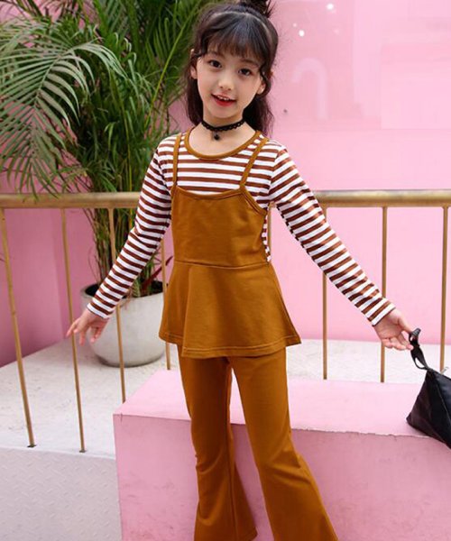 クーポン開催中 セール 50 Off 子供服 女の子 セットアップ カットソー パンツセット おしゃれ 長袖ｔシャツ 秋 綿 トップス シンプル キッズ 中学生 洋服 ミニミニストア Miniministore Magaseek