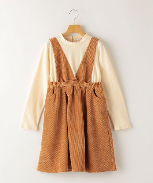 セール Ships Kids コーデュロイ レイヤード ワンピース 140 150cm シップスキッズ Ships Kids Magaseek