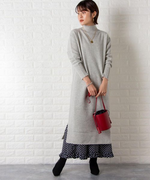 セール ラムカシミヤニットワンピース ノーリーズ Nolley S Magaseek