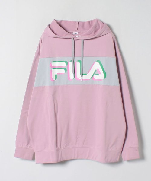 FILA(フィラ)/裏起毛スウェットパーカー/ピンク 