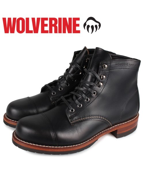 WOLVERINE(ウルヴァリン)/ ウルヴァリン WOLVERINE 1000マイル ブーツ メンズ 1000 MILE CAP－TOE BOOT ブラック 黒 W990076 /その他