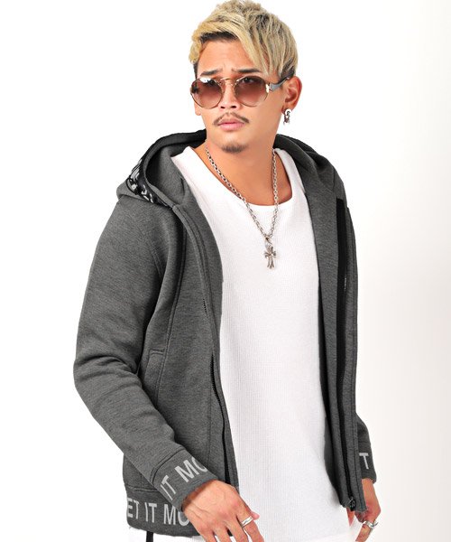 セール ダイバーボンディングロゴジップパーカー パーカー メンズ ダイバーボンディング ロゴ ラグスタイル Luxstyle Magaseek