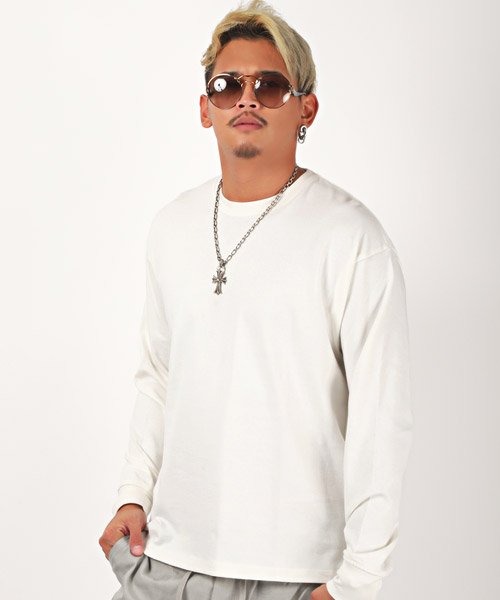 セール ヘビーウェイト長袖ｔシャツ ロンt メンズ 長袖tシャツ ヘビーウェイト 無地 ボーダー ラグスタイル Luxstyle Magaseek