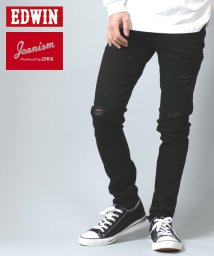 MARUKAWA(マルカワ)/【至極の逸品】【別注】【JEANISM EDWIN】ジーニズム エドウィン スリムテーパードデニムパンツ/26～34インチ/ダメージブラック