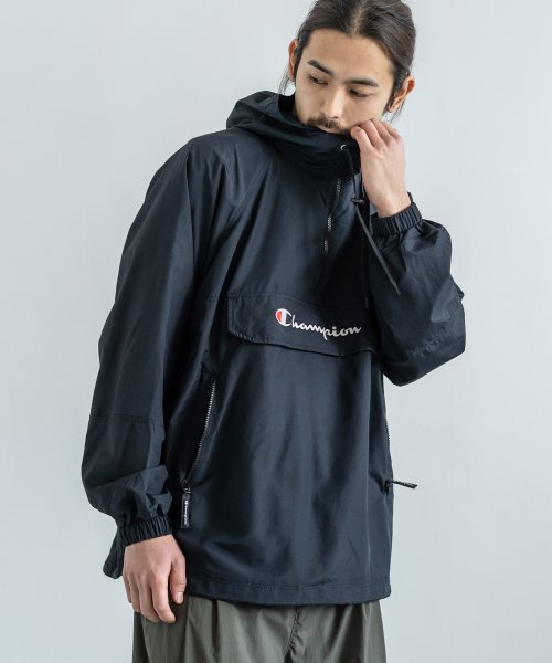 Champion チャンピオン C3 R603 アノラック メンズ レディース パーカー ウインドブレーカー ライトアウター マウンテンパーカー ハーフジップ ロッキーモンロー Rocky Monroe Magaseek