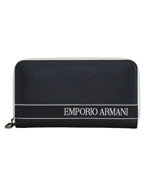 EMPORIO ARMANI(エンポリオアルマーニ)/【メンズ】EMPORIO ARMANI　YEME49 YTX0J　ラウンドファスナー長財布/ブラック