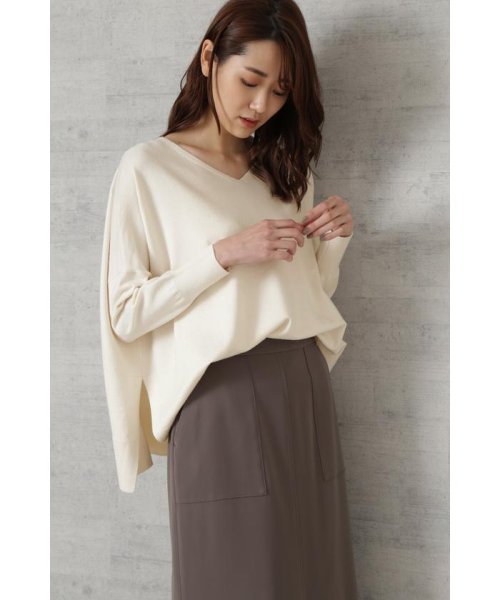 セール ボックスシルエットニット ナチュラルビューティーベーシック Natural Beauty Basic Magaseek