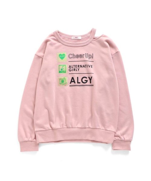 ALGY(アルジー)/PVCロゴトレーナー/ピンク