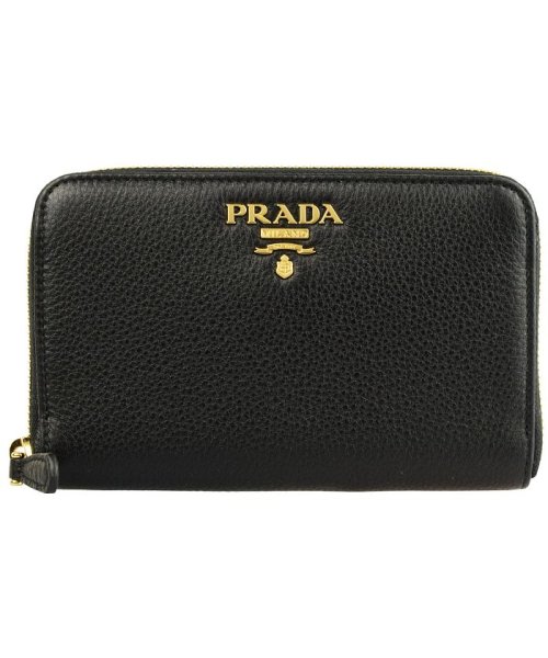 PRADA(プラダ)/【PRADA(プラダ)】PRADA プラダ ラウンドファスナー 中長財布 1ml157vigrnerozz/ブラック