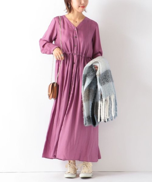 セール 35 Off Ships Any キュプラ ギャザー ロングワンピース シップス エニィ ウィメンズ Ships Any Womens Magaseek